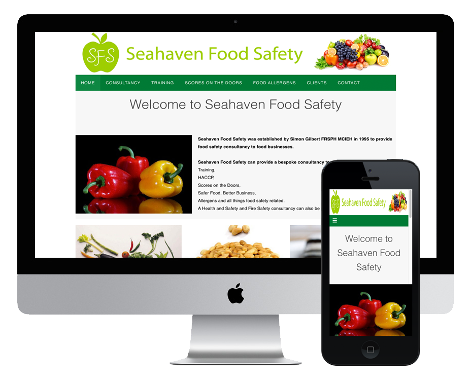 Cottagewebs testimonials page Seahaven Food Safety website