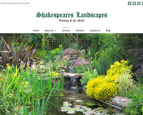 Website for Shakespeare's Landscapes revamped by Cottagewebs in 2016
