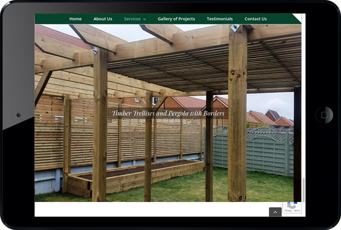 Shakespeare's Landscapes website today tablet view
