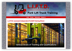 L.I.F.T.D. Fork Lift Truck Training website