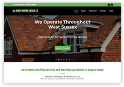 All Heights Roofing, Bognor Regis, Website by Cottagewebs