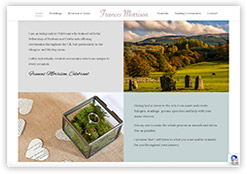 The website of Franny Morrison, celebrant for weddings, funerals and baby naming ceremonies.