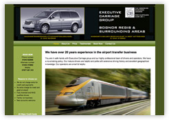 Cars and Travel portfolio featuring Executive Carriage chauffeur driven cars