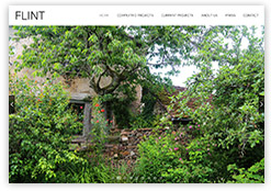Website of Flint Garden Design on the Homes and Gardens Portfolio of Cottagewebs