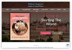 Ecommerce website for author, GIll Angrave, using WooCommerce