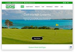Golf Marker Systems new website designed by Cottagewebs