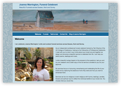 The website of Joanna Warrington Funeral Celebrant