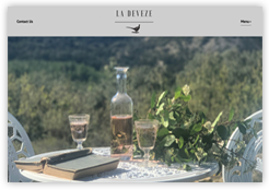Accommodation in France, La Deveze website