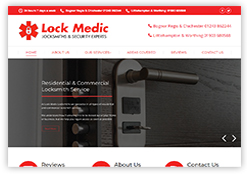 Website for Lock Medic designed by Cottagewebs