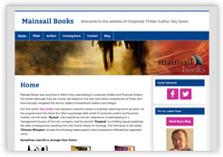 Mainsail Books website, on Cottagewebs Arts and Publishing Portfolio.