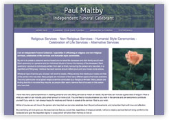 The website of Paul Maltby Funeral Celebrant