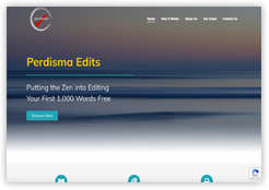 Perdisma Edits website by Cottagewebs