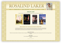 Website of Historic romance author, Rosalind Laker.