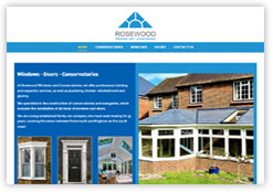 Rosewood Windows and Conservatories, West Sussex, website by Cottagewebs