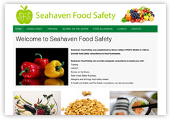 Seahaven Food Safety website