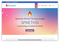 SP.RE.TH.SI website on the Health and Beauty portfolio