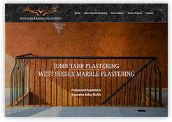 John Tabb, West Sussex Marble Plastering website by Cottagewebs