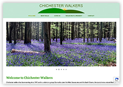 People and Community non-profit websites, including Chichester Walkers