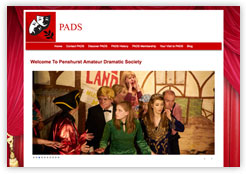 People and Community non-profit websites, including PADS (Penhurst Amateur Dramatics Society)