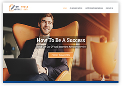 CV Advice website on the Business portfolio of Cottagewebs.